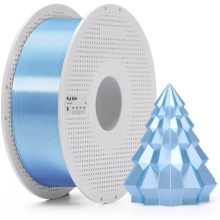 Купити PLA Silk Plus Filament (пластик) для 3D принтера Bambu Lab 1кг, 1.75мм, ніжно-блакитний (A06-B0-1.75-1000-SPL) - фото 2