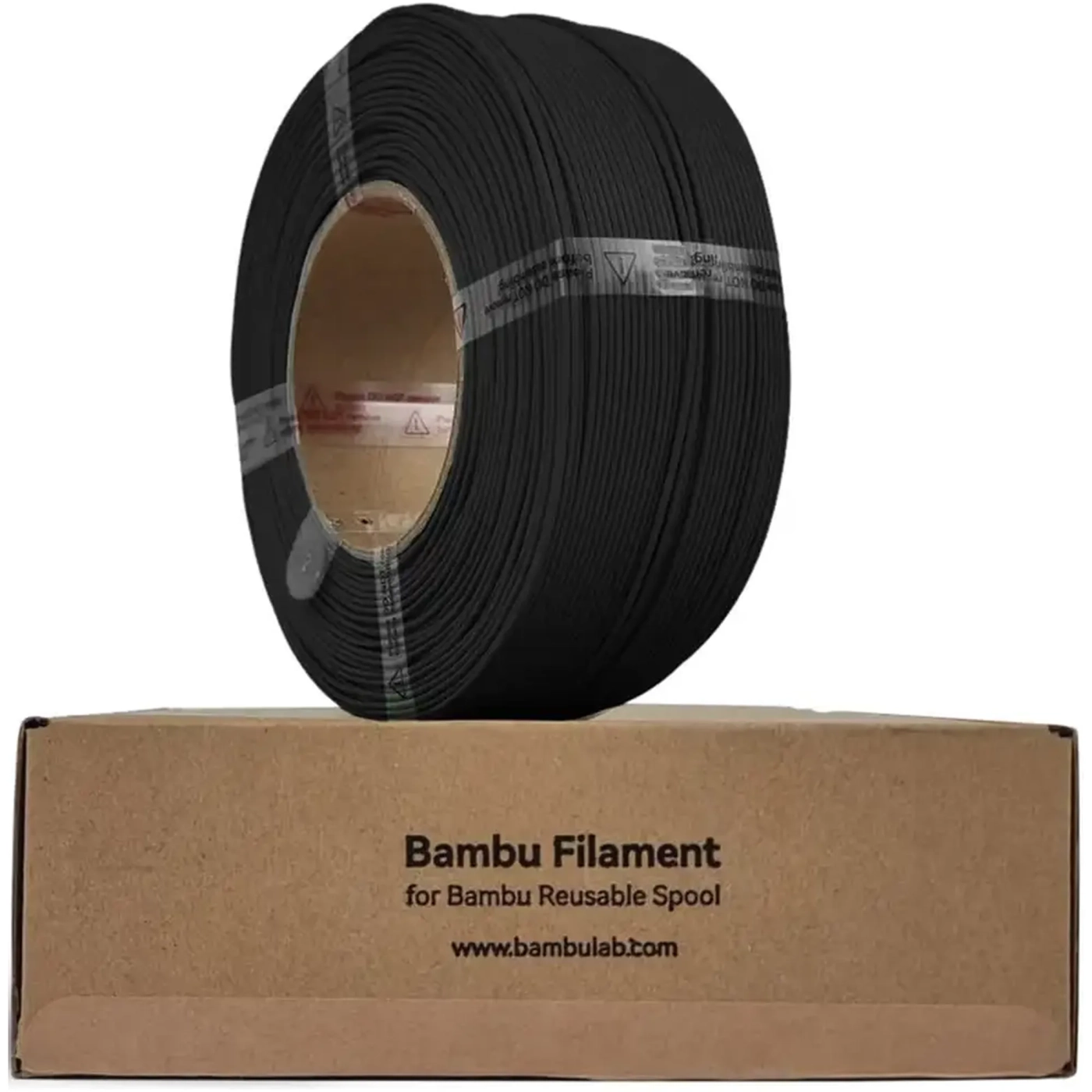 Купити PLA-CF Filament (пластик) для 3D принтера Bambu Lab 1кг, 1.75мм, чорний, без котушки (A50-K0-1.75-1000-SPLFREE) - фото 1