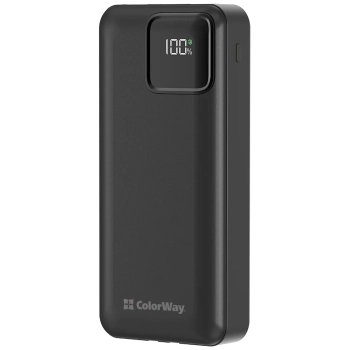 Купить Павербанк УМБ ColorWay 20000mAh 22.5W Black (CW-PB200LPB5BK-PDD) - фото 1