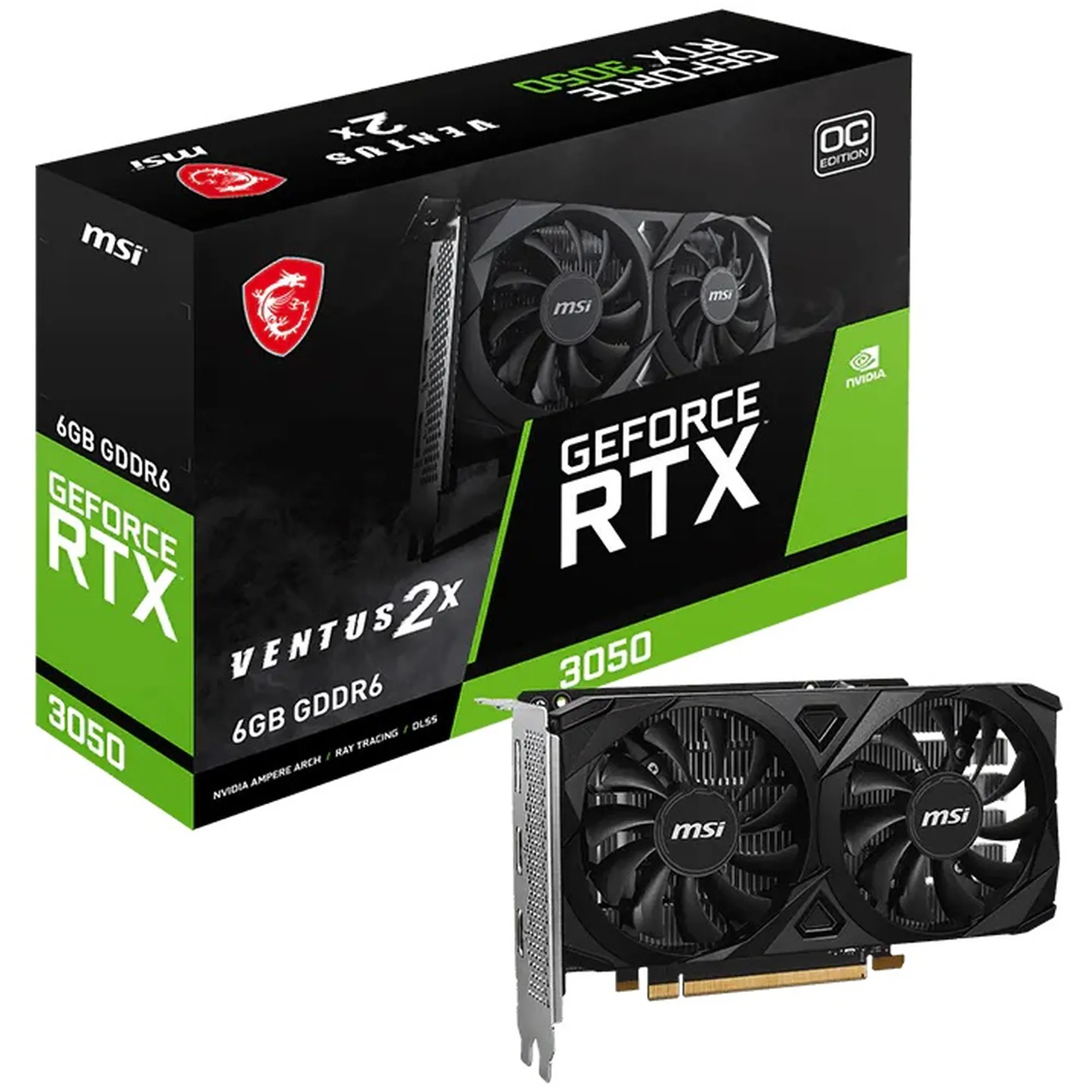 Купить Видеокарта MSI Nvidia GeForce RTX 3050 VENTUS 2X E 6G OC - фото 5