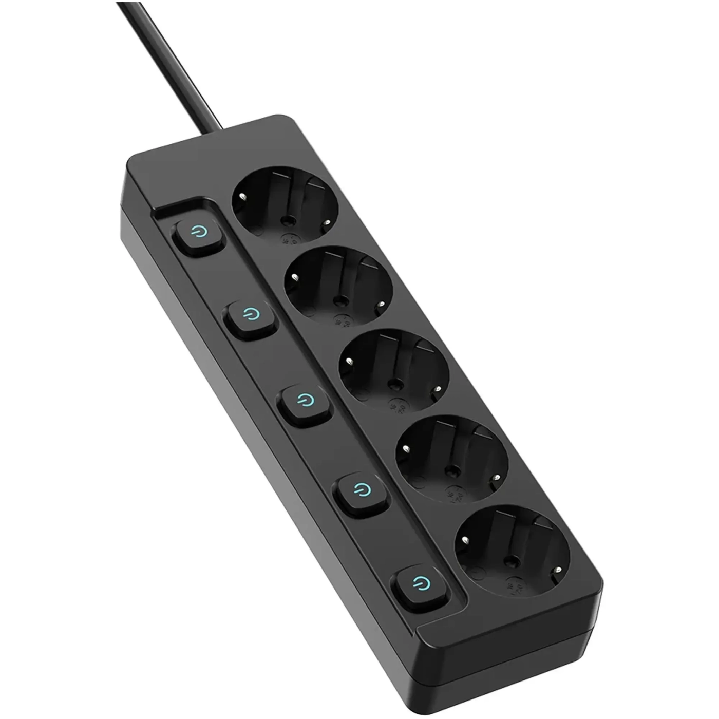 Купить Сетевой фильтр ColorWay 5 розеток 2м Black (CW-PSEA52SBK) - фото 2