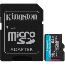Купить Карта памяти Kingston 64GB microSDXC Canvas Go Plus Gen4 (SDCG4/64GB) - фото 1