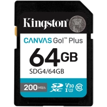 Купить Карта памяти Kingston 64GB SDXC Canvas Go Plus Gen4 200MB (SDG4/64GB) - фото 1