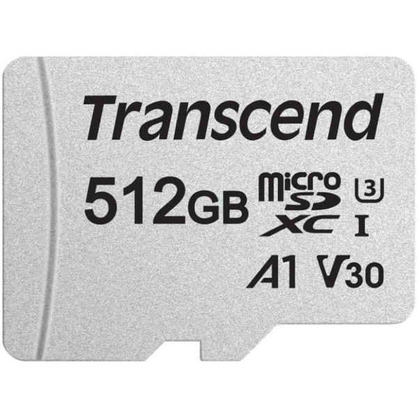 Купити Карта пам’яті Transcend 512GB microSDXC Class 10 U3 (TS512GUSD300S-A) - фото 2