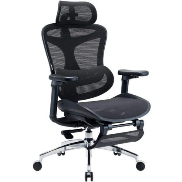 Купить Кресло офисное Sihoo DORO C300L Mesh with footrest Black (DORO-C300L-A3-101-JT) - фото 2