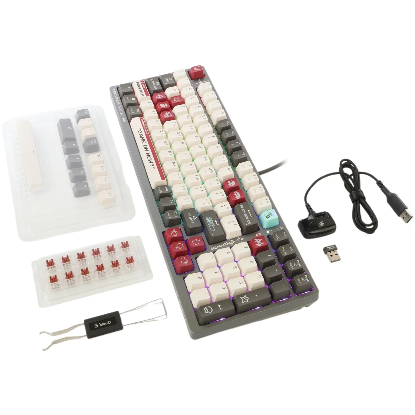 Купить Клавиатура A4Tech Bloody WS98 Pixels Red - фото 5