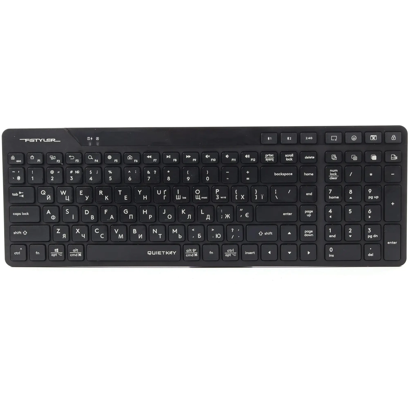 Купити Клавіатура A4Tech Fstyler FBK27C AS Black - фото 1