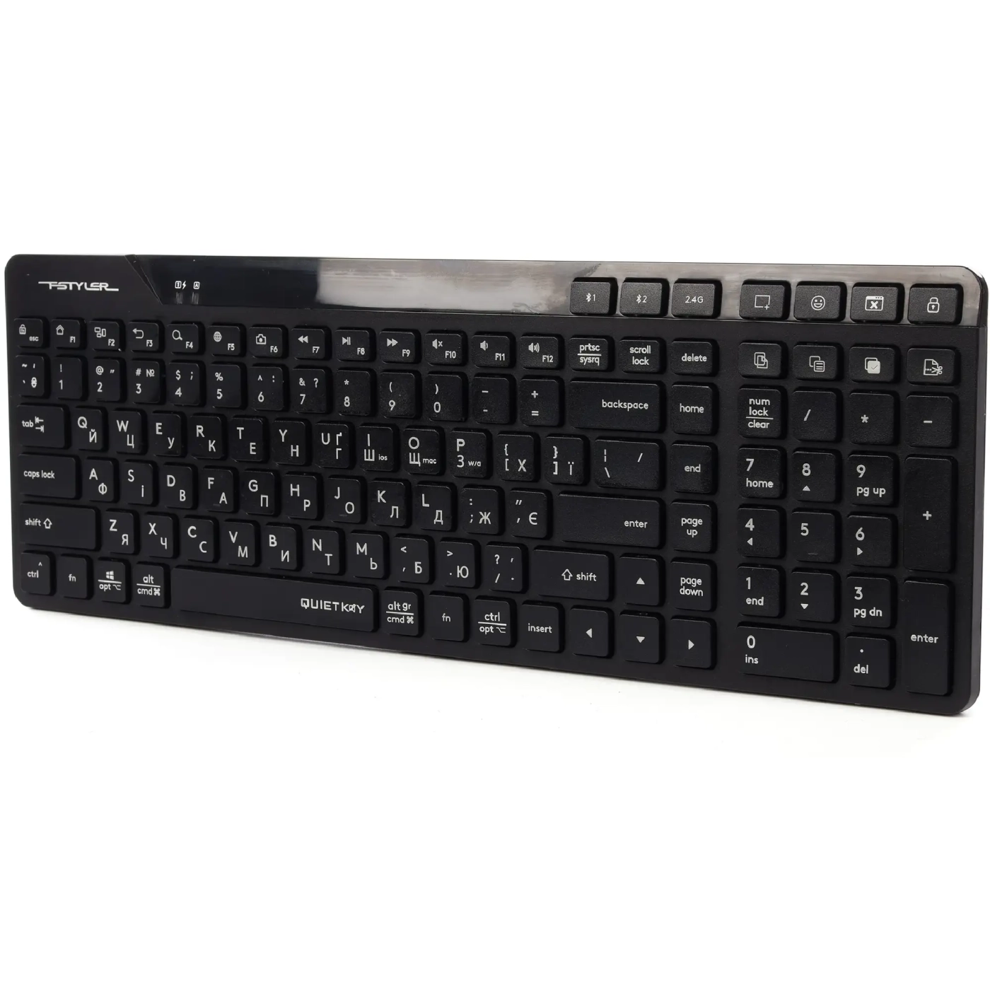 Купити Клавіатура A4Tech Fstyler FBK27C AS Black - фото 3