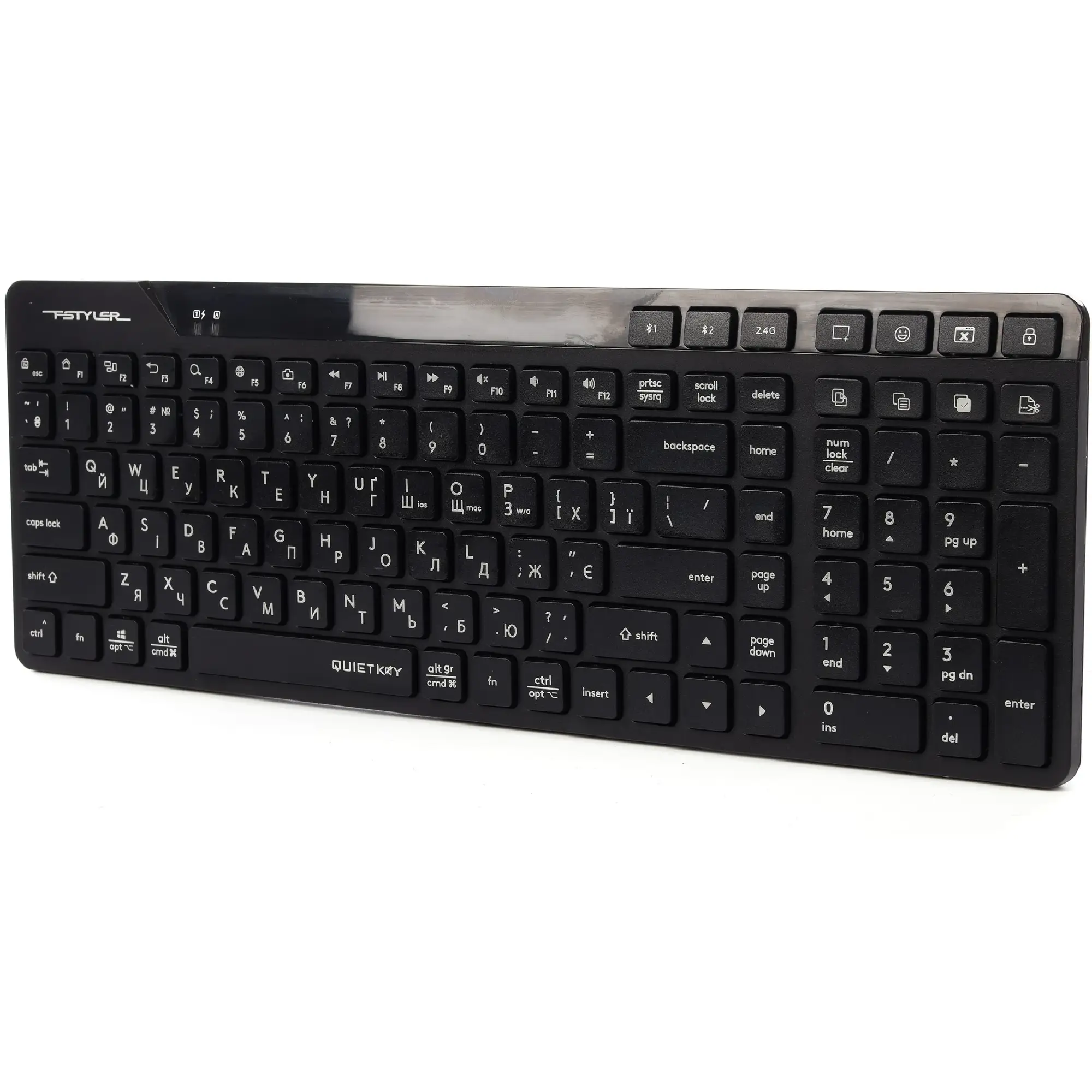 Купити Клавіатура A4Tech Fstyler FBK27C AS Black - фото 3