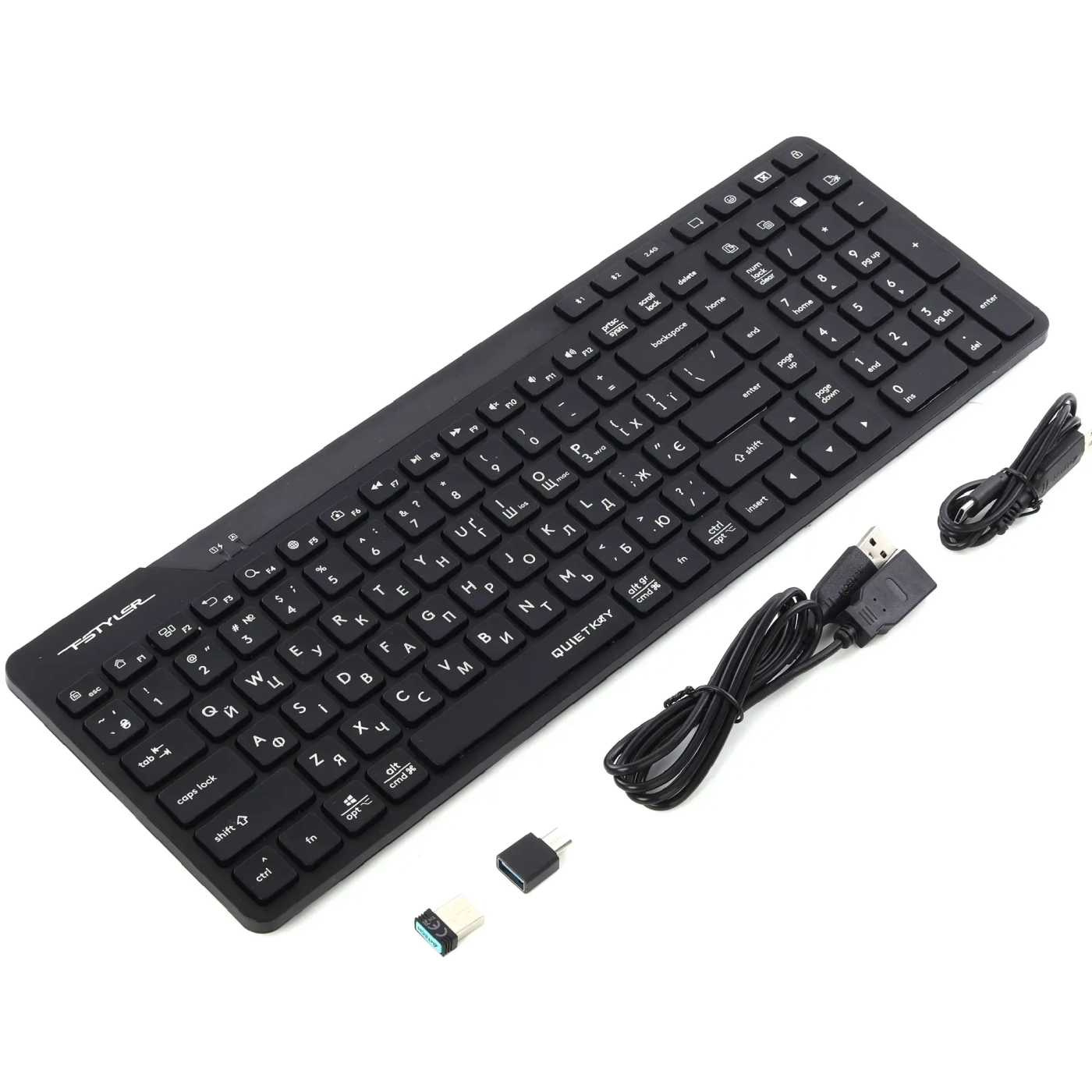 Купити Клавіатура A4Tech Fstyler FBK27C AS Black - фото 4