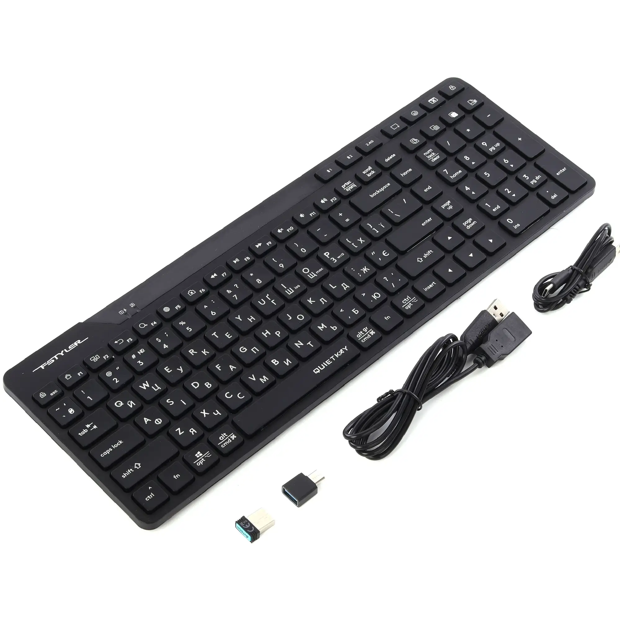 Купити Клавіатура A4Tech Fstyler FBK27C AS Black - фото 4