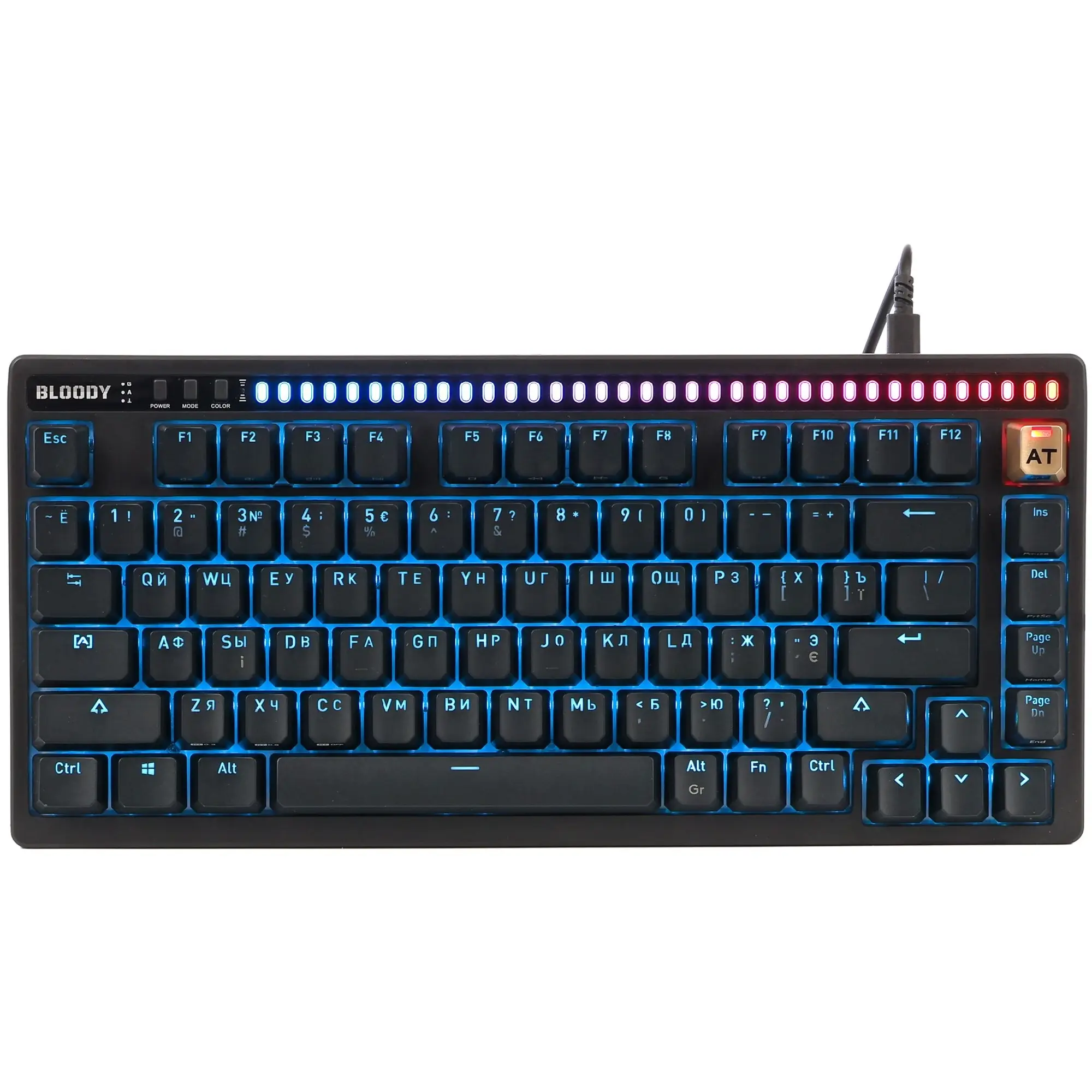 Купити Клавіатура A4Tech Bloody AT75 Black - фото 1