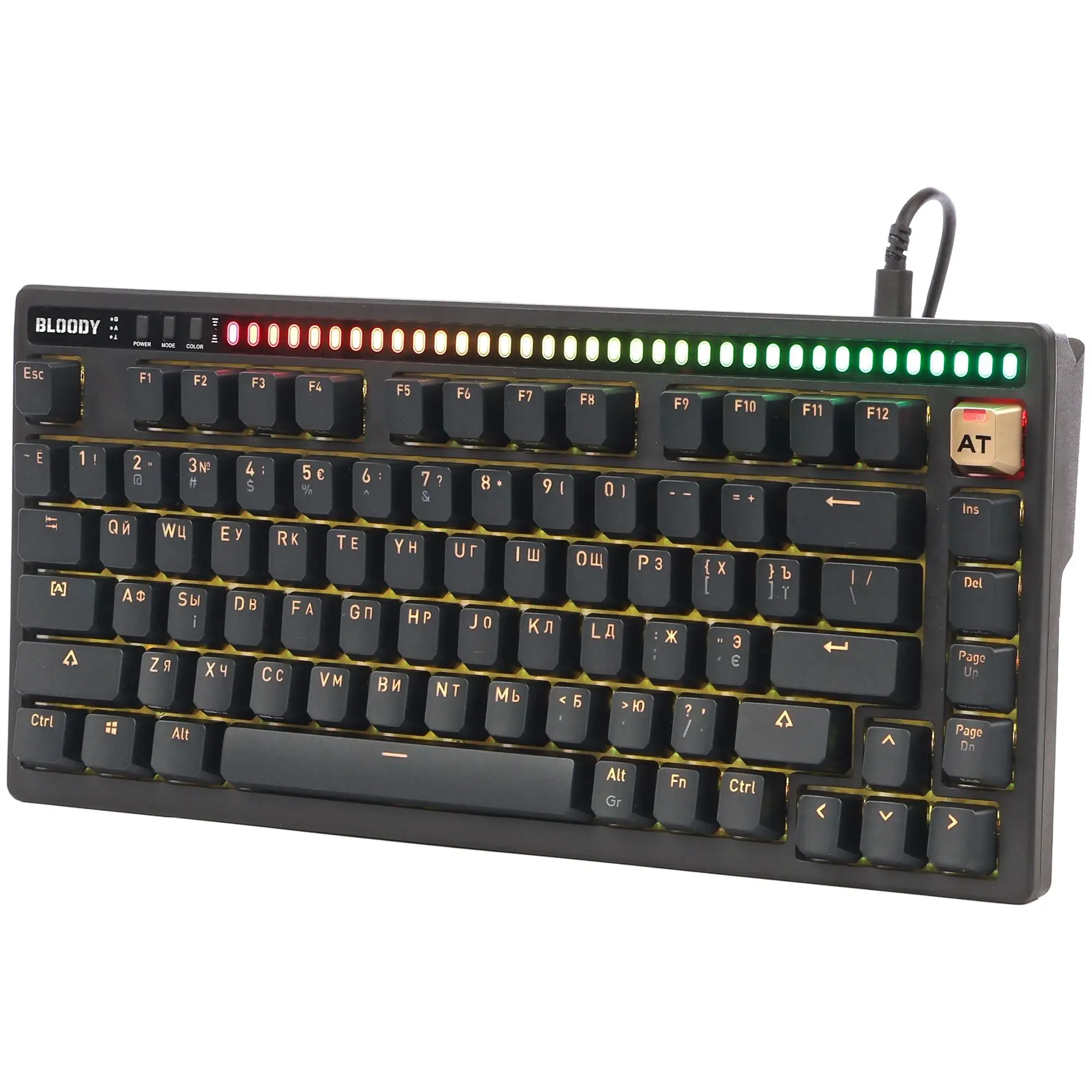 Купити Клавіатура A4Tech Bloody AT75 Black - фото 2