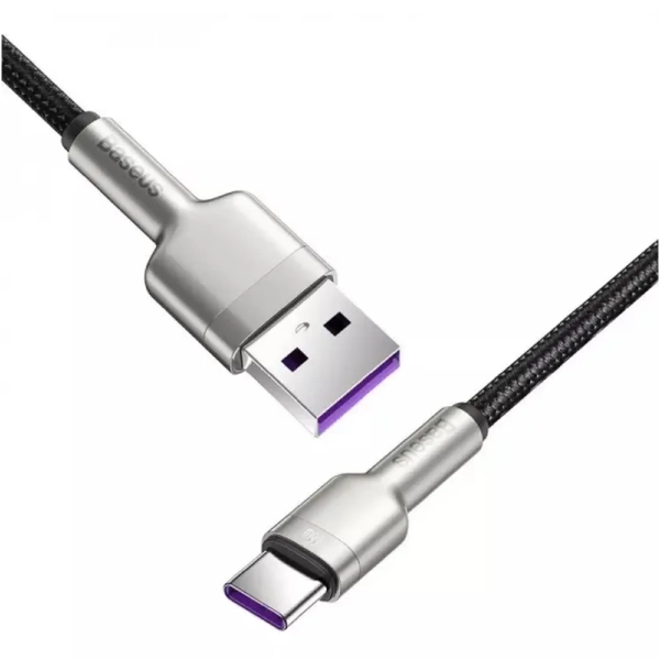 Купити Кабель Baseus Cafule Metal USB - USB-C 66W 1m Black (CAKF000101) - фото 3