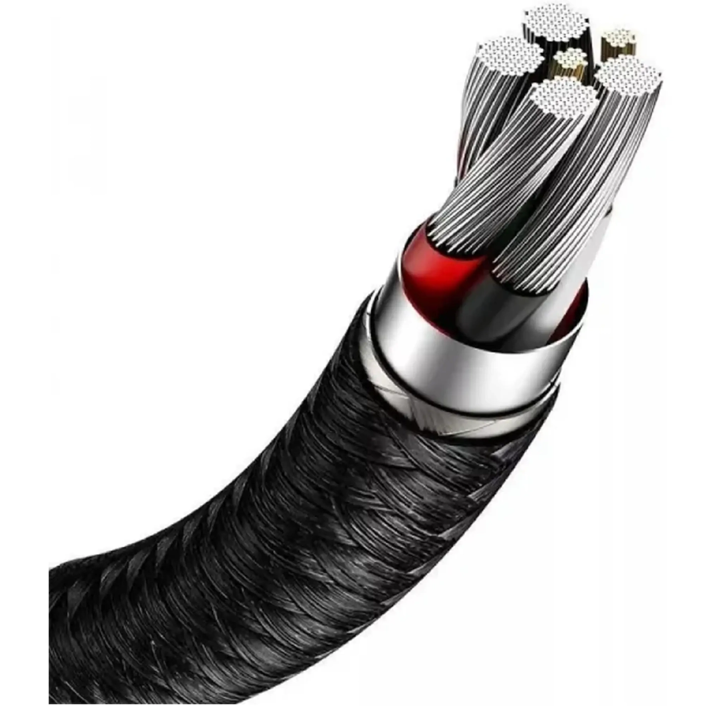 Купити Кабель Baseus Cafule Metal USB - USB-C 66W 1m Black (CAKF000101) - фото 4