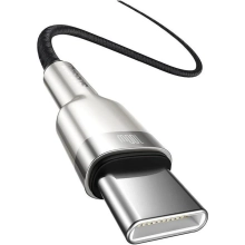 Купить Кабель Baseus Cafule Metal USB-C - USB-C 100W 2m Black (CATJK-D01) - фото 3