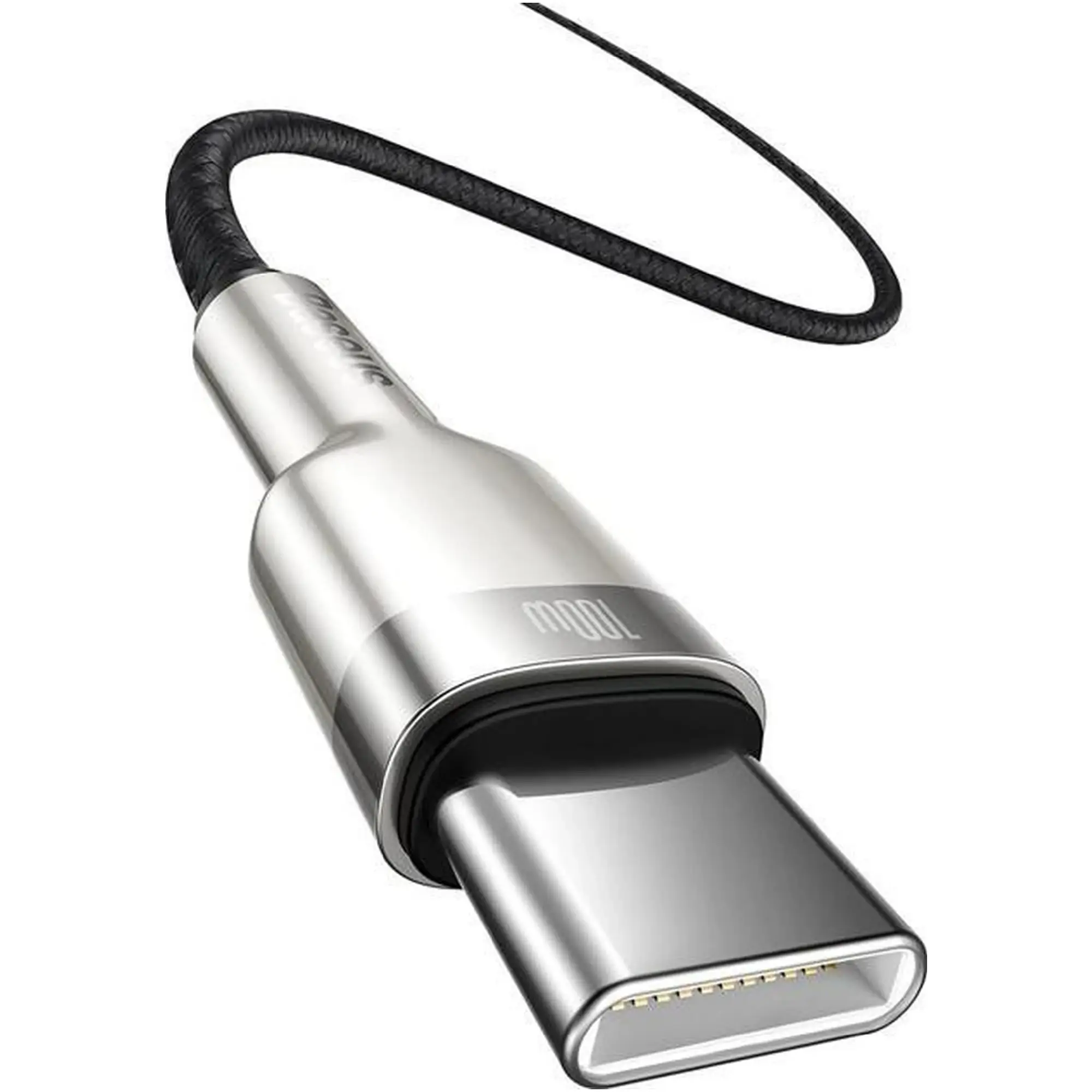 Купить Кабель Baseus Cafule Metal USB-C - USB-C 100W 2m Black (CATJK-D01) - фото 3