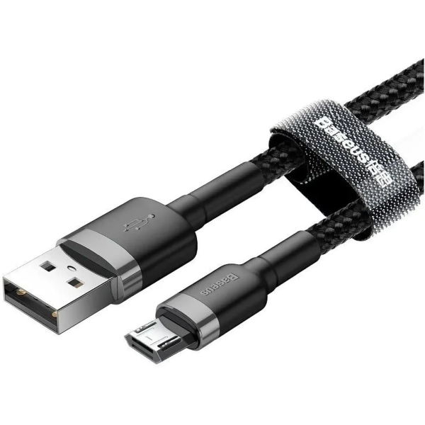 Купити Кабель Baseus Cafule USB - MicroUSB 1.5A 1m Black (CAMKLF-BG1) - фото 5