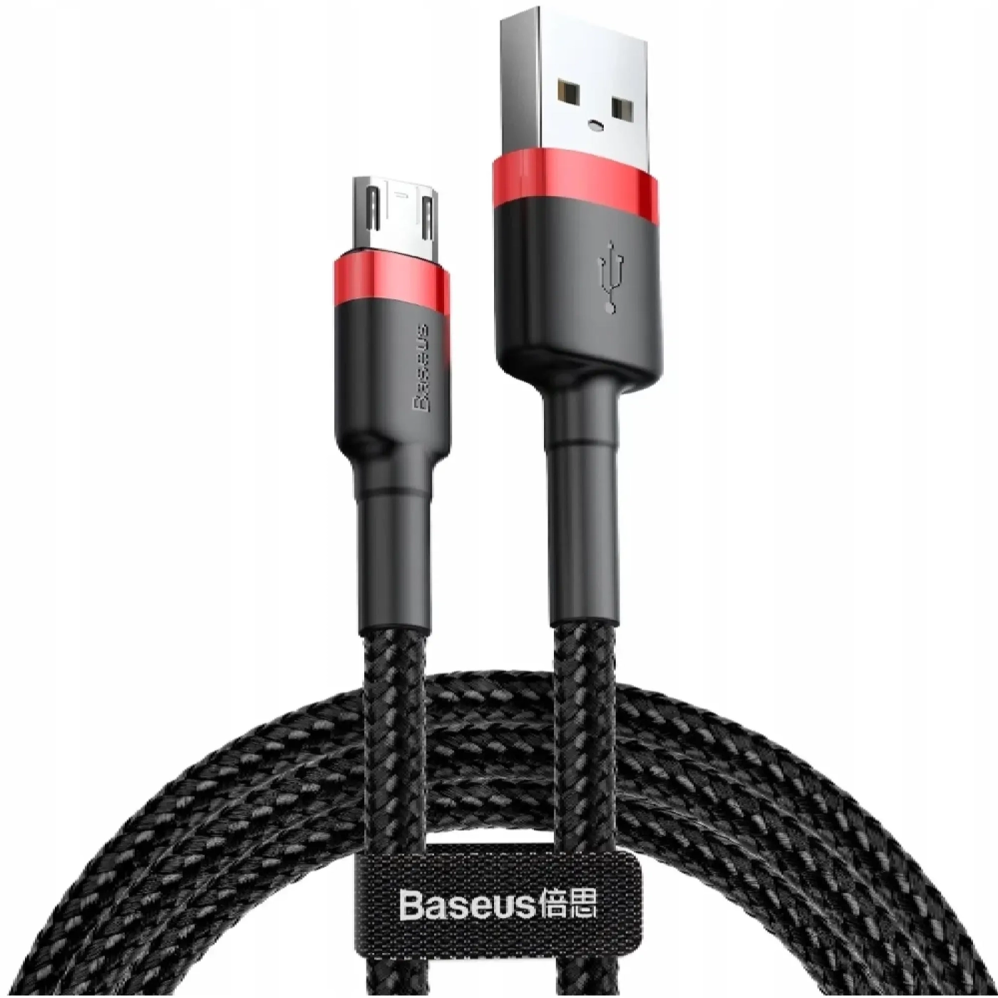 Купить Кабель Baseus Cafule USB - MicroUSB 1m Red-Black (CAMKLF-B91) - фото 1