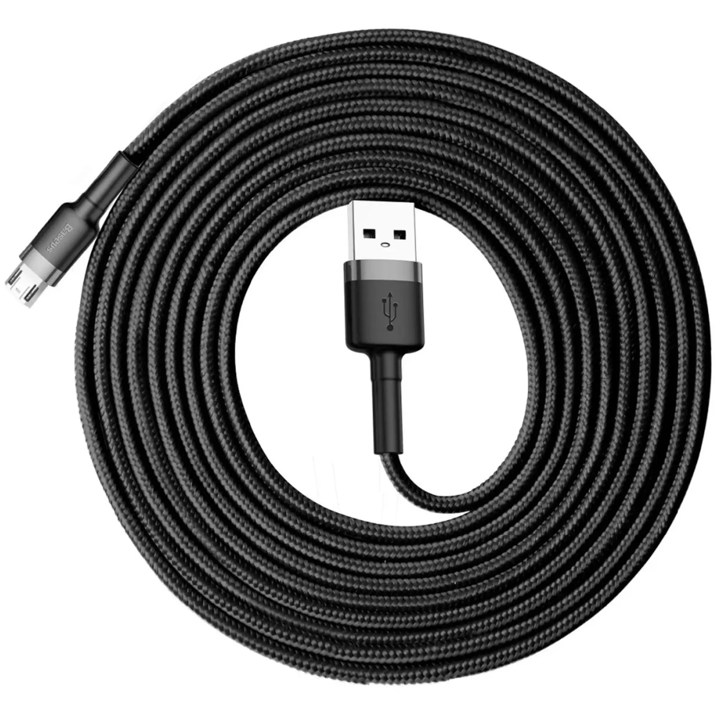Купити Кабель Baseus Cafule USB - MicroUSB 3m Black (CAMKLF-HG1) - фото 5