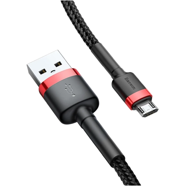 Купити Кабель Baseus Cafule USB - MicroUSB 3m Red-Black (CAMKLF-H91) - фото 2