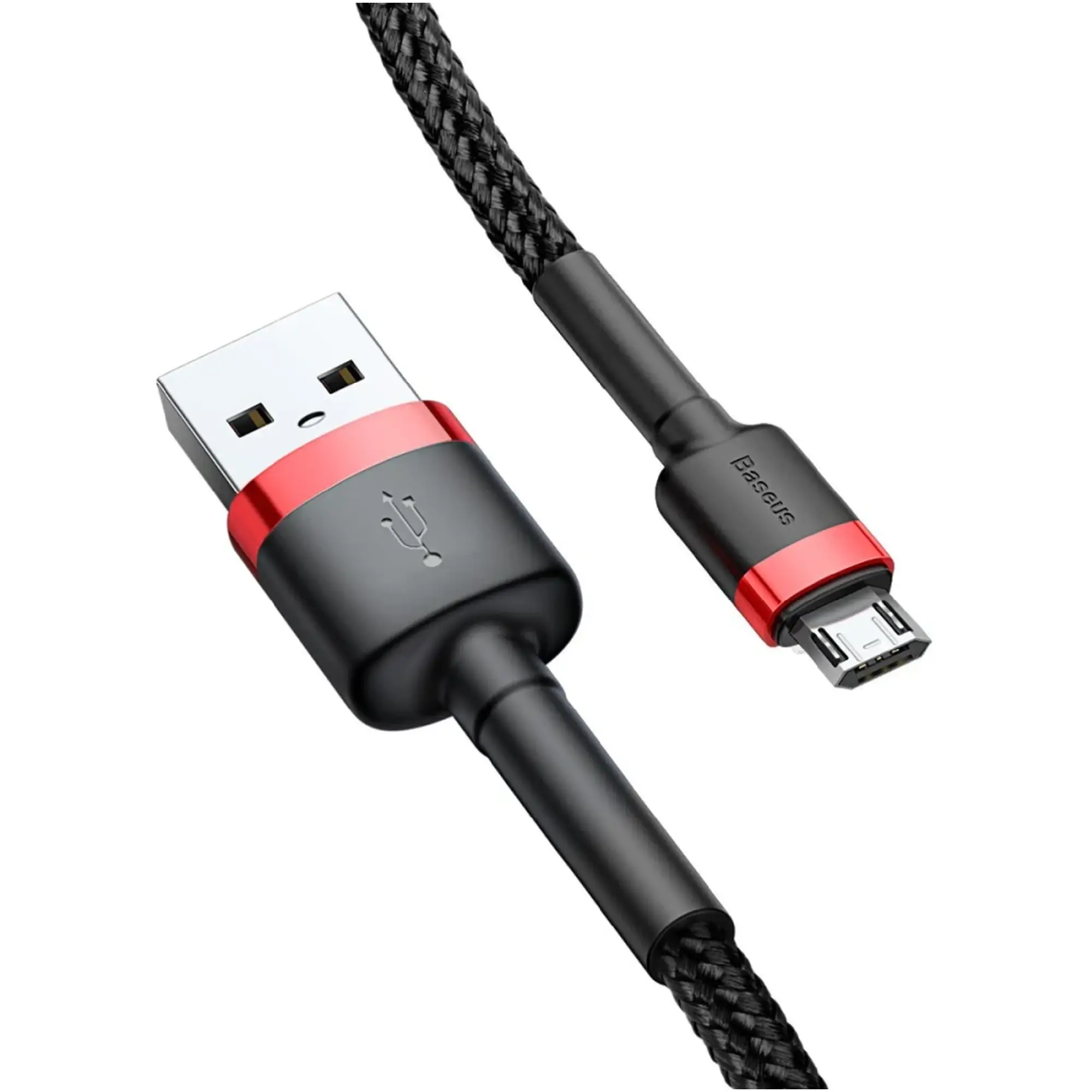 Купити Кабель Baseus Cafule USB - MicroUSB 3m Red-Black (CAMKLF-H91) - фото 2