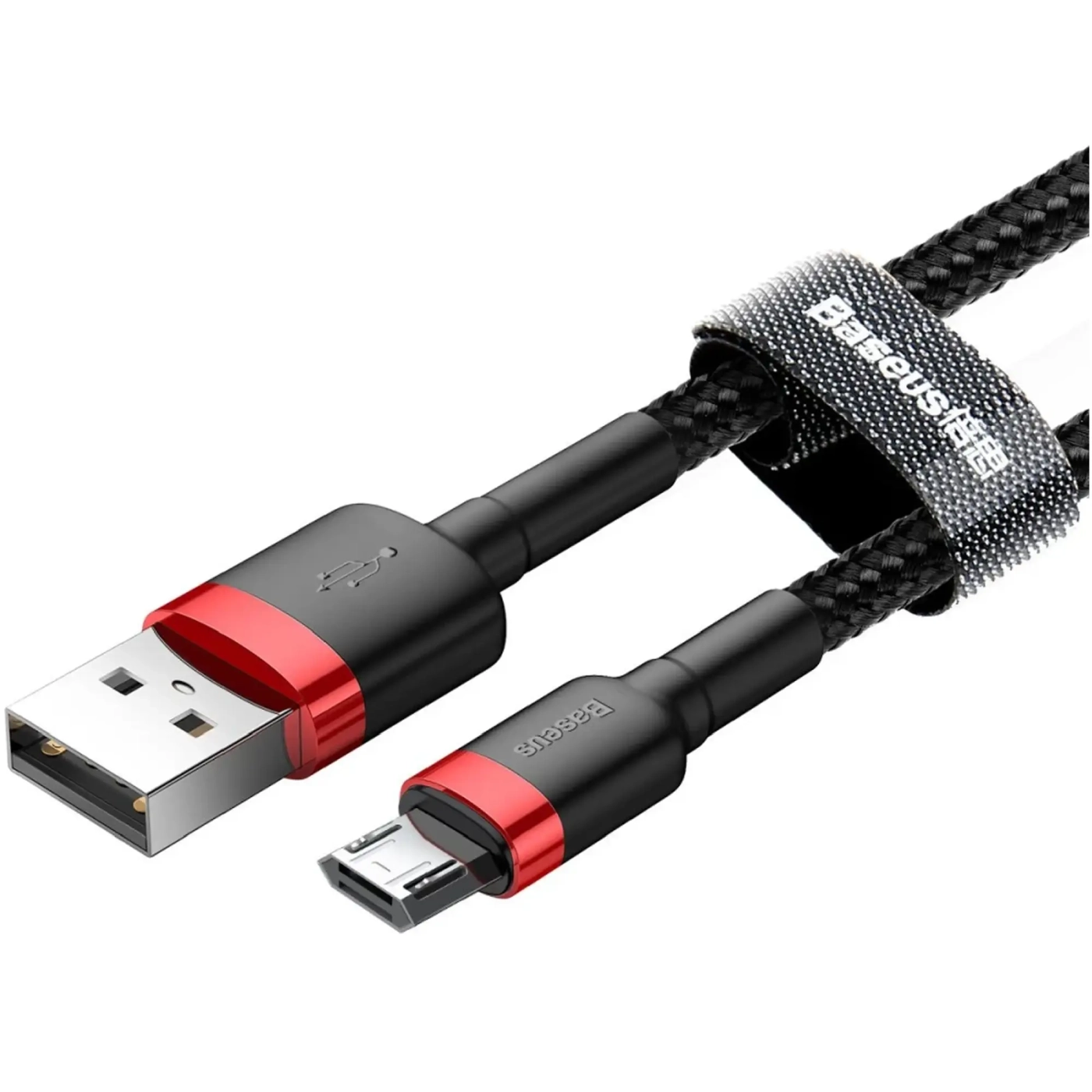 Купити Кабель Baseus Cafule USB - MicroUSB 3m Red-Black (CAMKLF-H91) - фото 3
