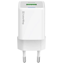 Купити Мережевий зарядний пристрій ColorWay GaN Mini 20W PD Port PPS USB White (CW-CHS062PD-WT) - фото 2