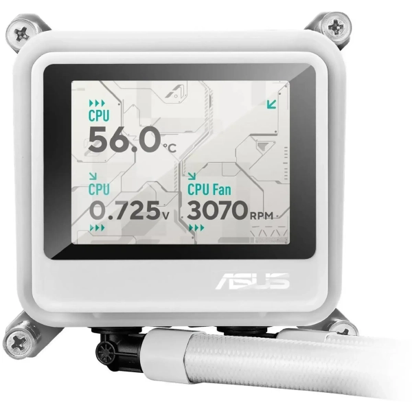 Купити Система водяного охолодження ASUS MAX GAMING LC 360 ARGB LCD WHT (90RC01G2-B0EAY0) - фото 8