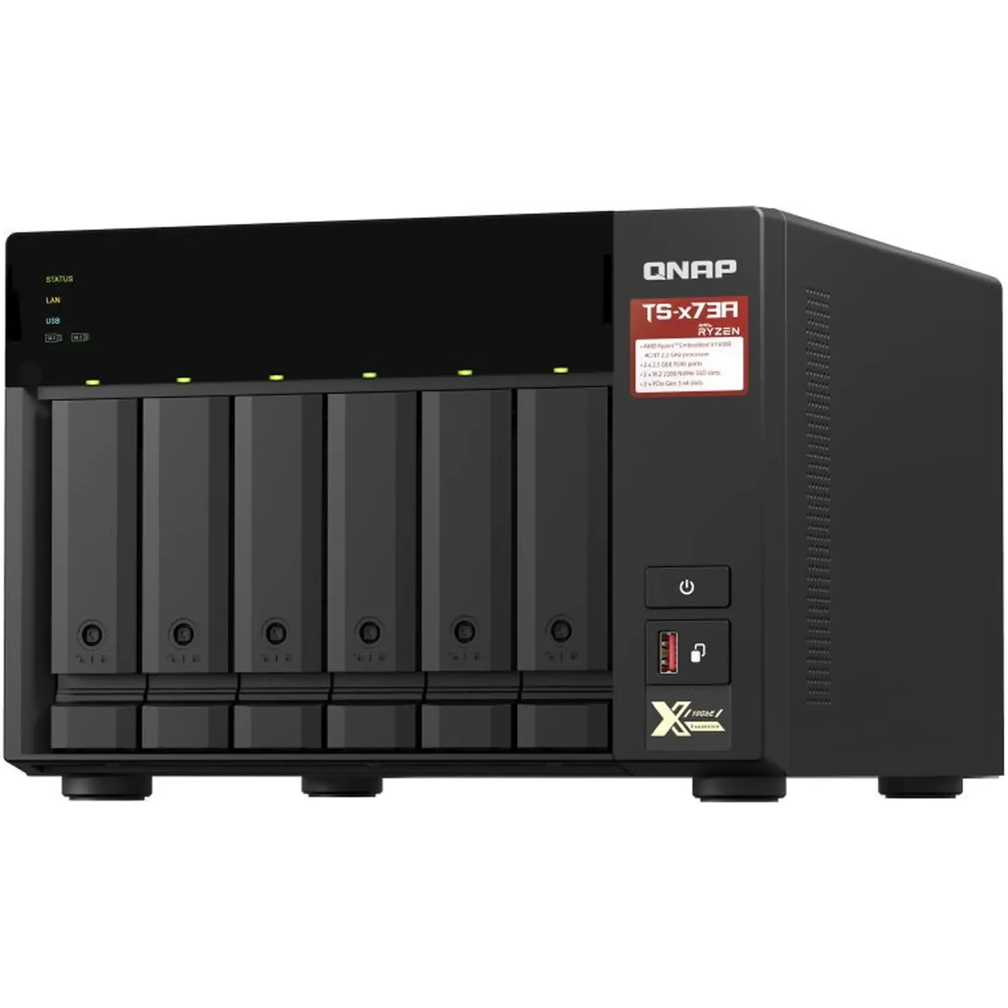 Купити Мережеве сховище NAS QNAP TS-673A-8G - фото 2