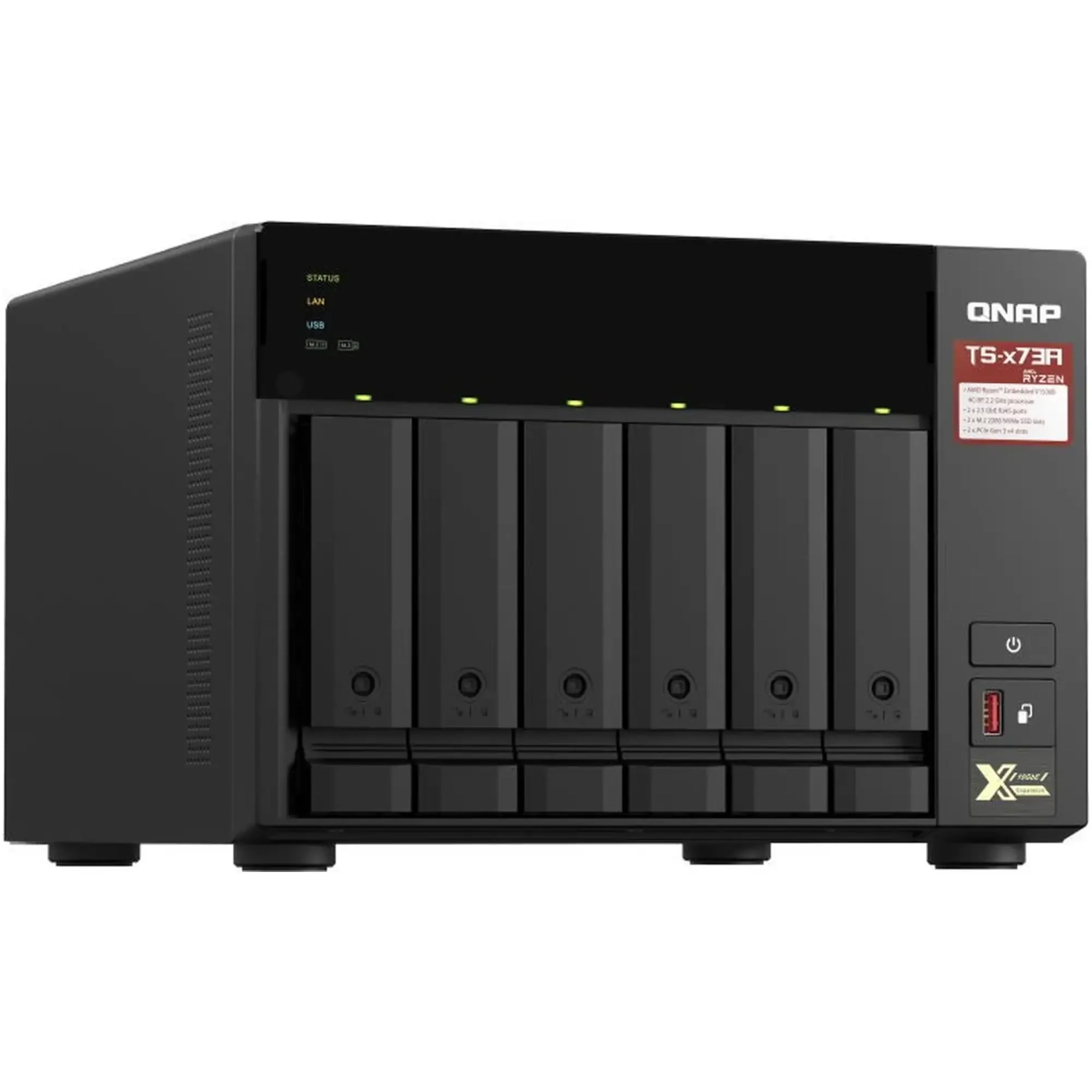 Купити Мережеве сховище NAS QNAP TS-673A-8G - фото 3