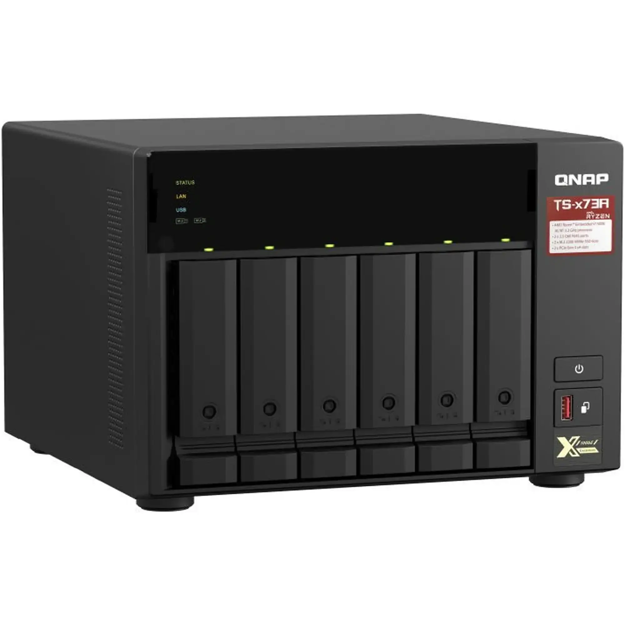 Купити Мережеве сховище NAS QNAP TS-673A-8G - фото 4