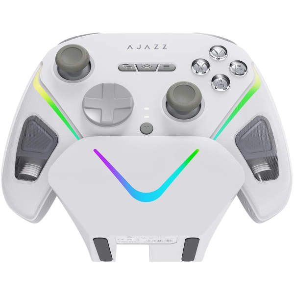 Купити Геймпад Ajazz GP100S 2.4G/BT/USB Switch/PC/iOS/Android RGB White (GP100S-W) - фото 2