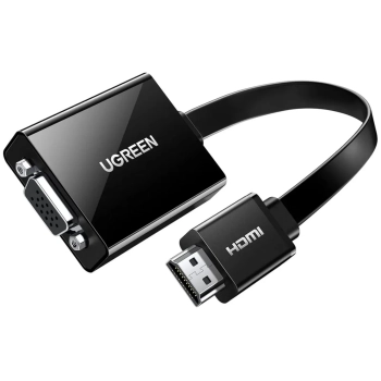 Купить Адаптер UGREEN MM103 HDMI to VGA + 3.5mm + micro-USB Power Port Converter Black (40248) - фото 1