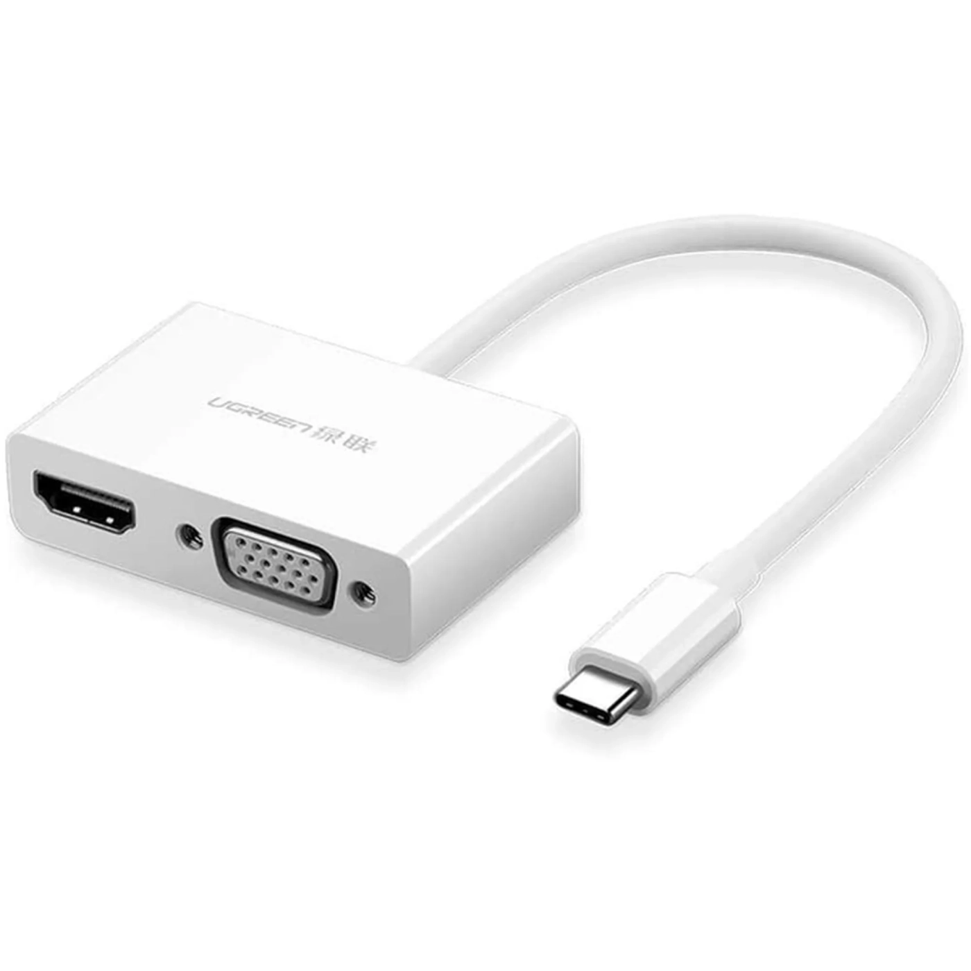 Купить Переходник UGREEN MM123 USB-C to HDMI + VGA White (30843) - фото 1