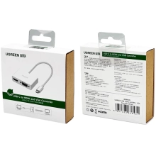 Купить Переходник UGREEN MM123 USB-C to HDMI + VGA White (30843) - фото 3