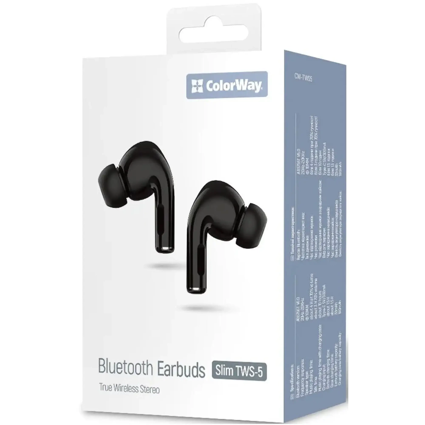 Купить Беспроводные наушники СolorWay Slim TWS-5 Earbuds Black (CW-TWS5BK) - фото 6