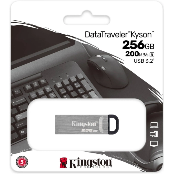 Купить Флеш накопитель 256GB USB Kingston DataTraveler Kyson (DTKN/256GB) - фото 3