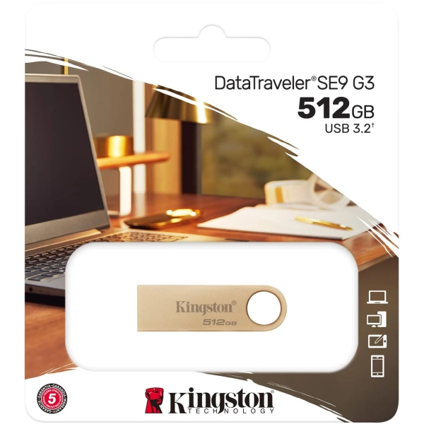Купить Флеш накопитель 512GB USB Kingston DataTraveler SE9 G3 (DTSE9G3/512GB) - фото 3
