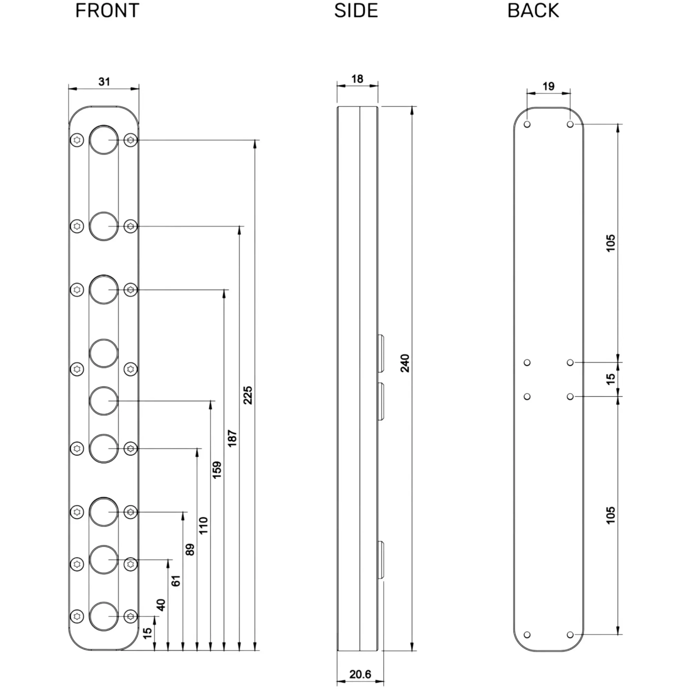 Купить Терминал Alphacool Stealkey CubeTube Distroplate 240mm (SW10134) - фото 4