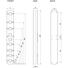 Купить Терминал Alphacool Stealkey CubeTube Distroplate 240mm (SW10134) - фото 4