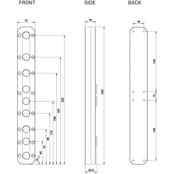 Купить Терминал Alphacool Stealkey CubeTube Distroplate 240mm (SW10134) - фото 4