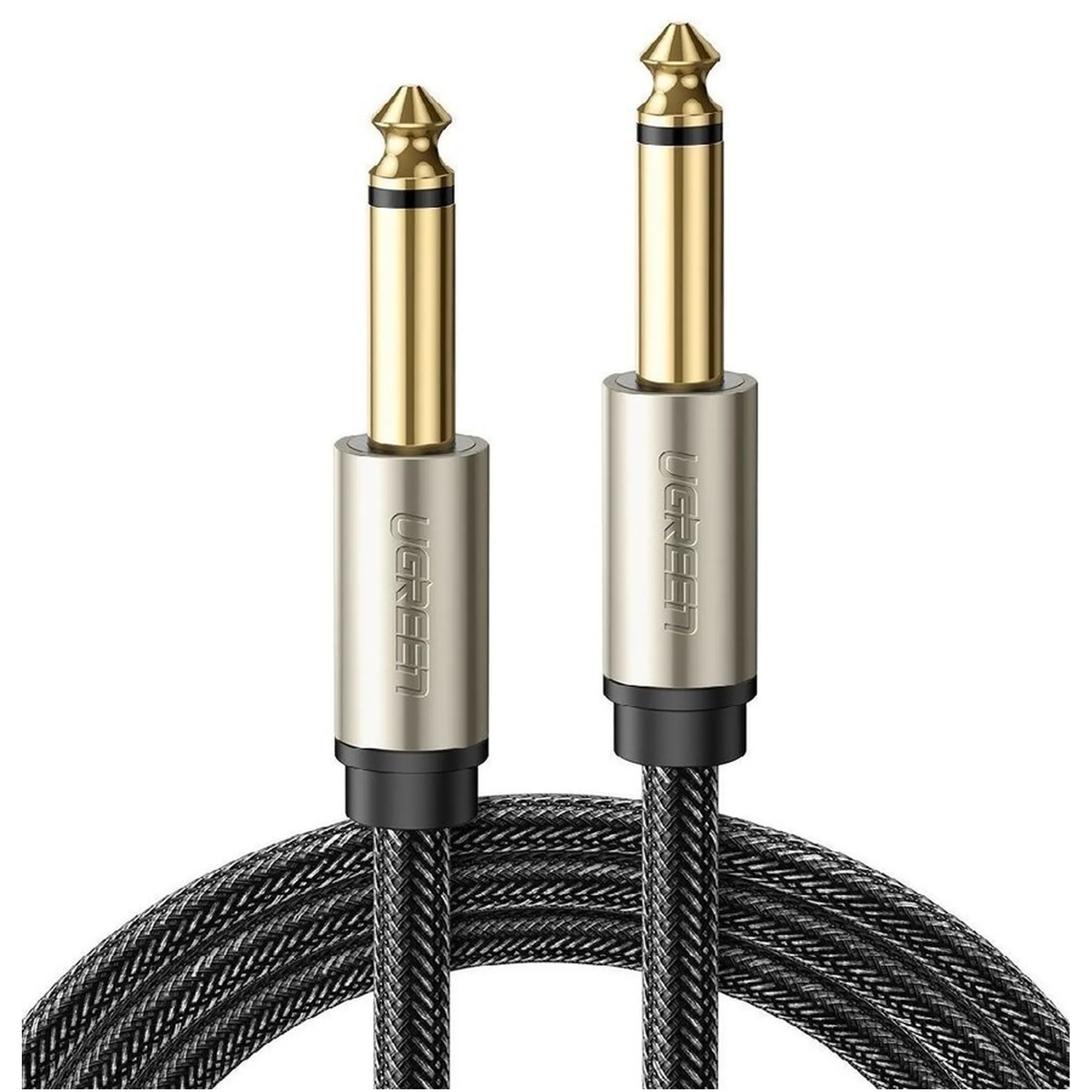 Купити Кабель UGREEN AV128 6.35mm Male to 6.35mm Male Cable 2m Gray (10638) - фото 2