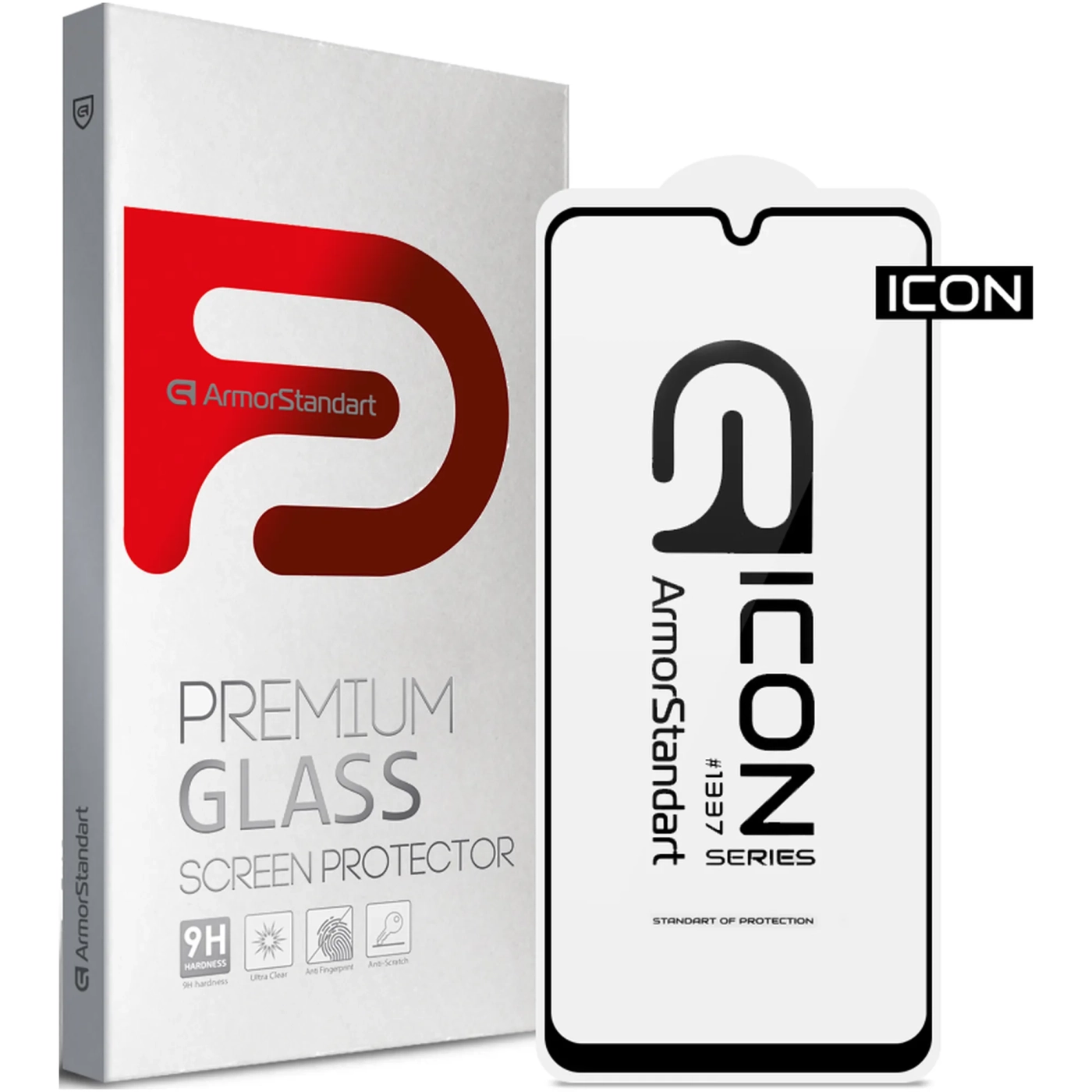 Купить Защитное стекло ArmorStandart Icon для Samsung A22 4G Black (ARM59305) - фото 1