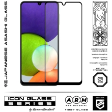 Купить Защитное стекло ArmorStandart Icon для Samsung A22 4G Black (ARM59305) - фото 2