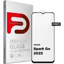 Купить Защитное стекло ArmorStandart Pro для TECNO Spark Go 2023 (BF7) Black (ARM67166) - фото 1