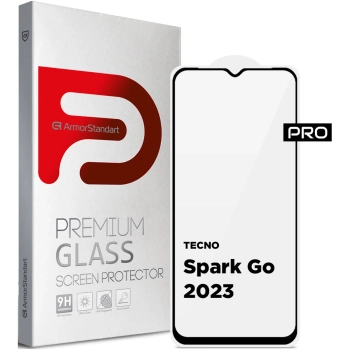 Купить Защитное стекло ArmorStandart Pro для TECNO Spark Go 2023 (BF7) Black (ARM67166) - фото 1