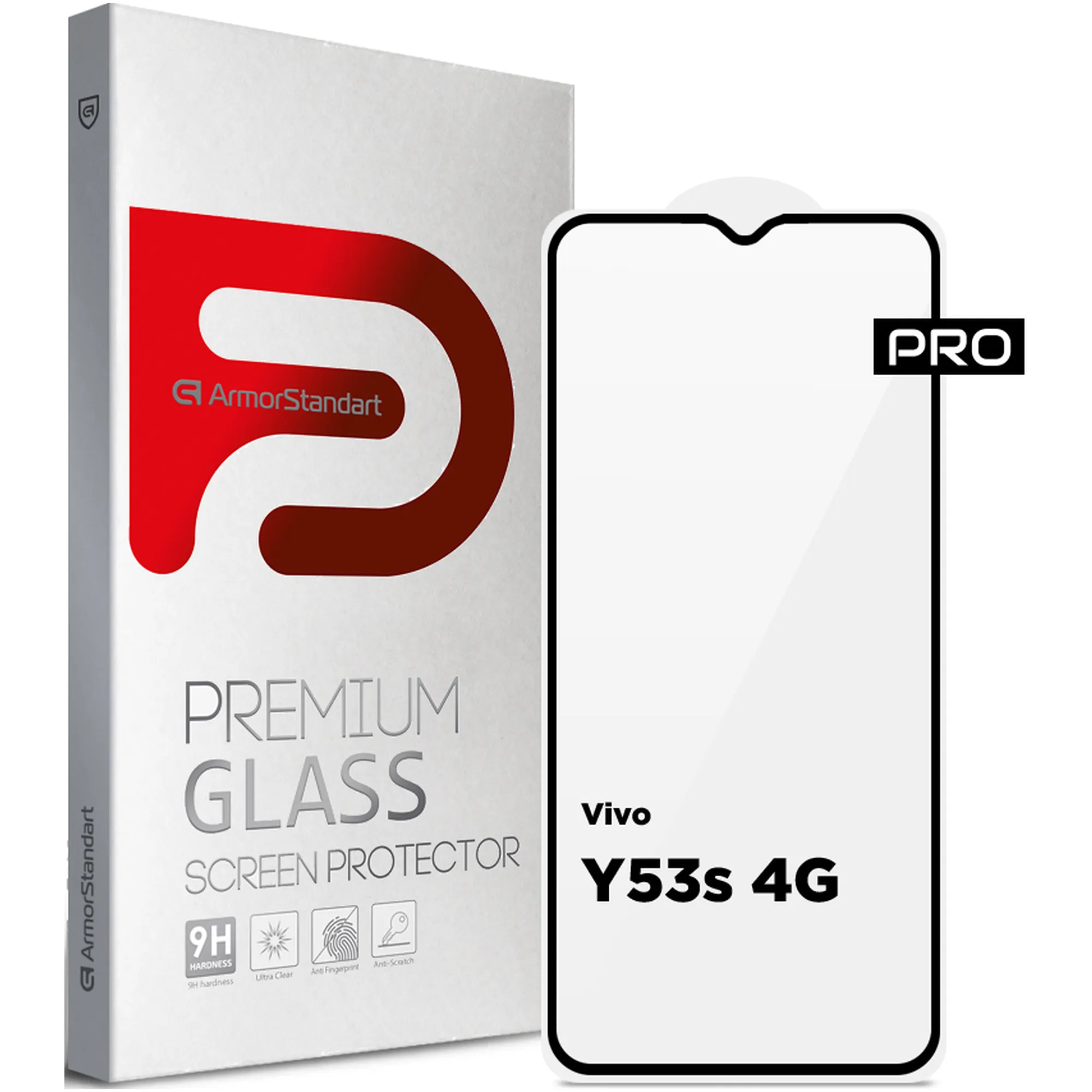Купить Защитное стекло ArmorStandart Pro для Vivo Y53s Black (ARM59820) - фото 1