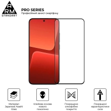 Купить Защитное стекло ArmorStandart Pro для Xiaomi 13T 5G Black (ARM69579) - фото 2