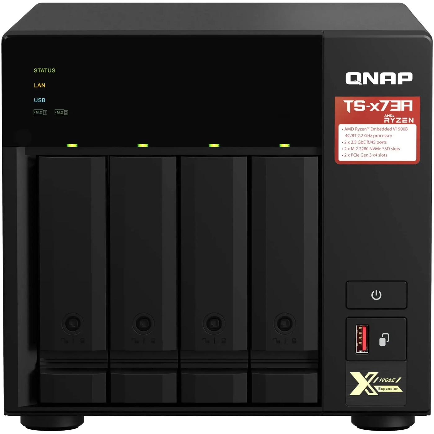 Купити Мережеве сховище NAS QNAP TS-473A-8G - фото 3